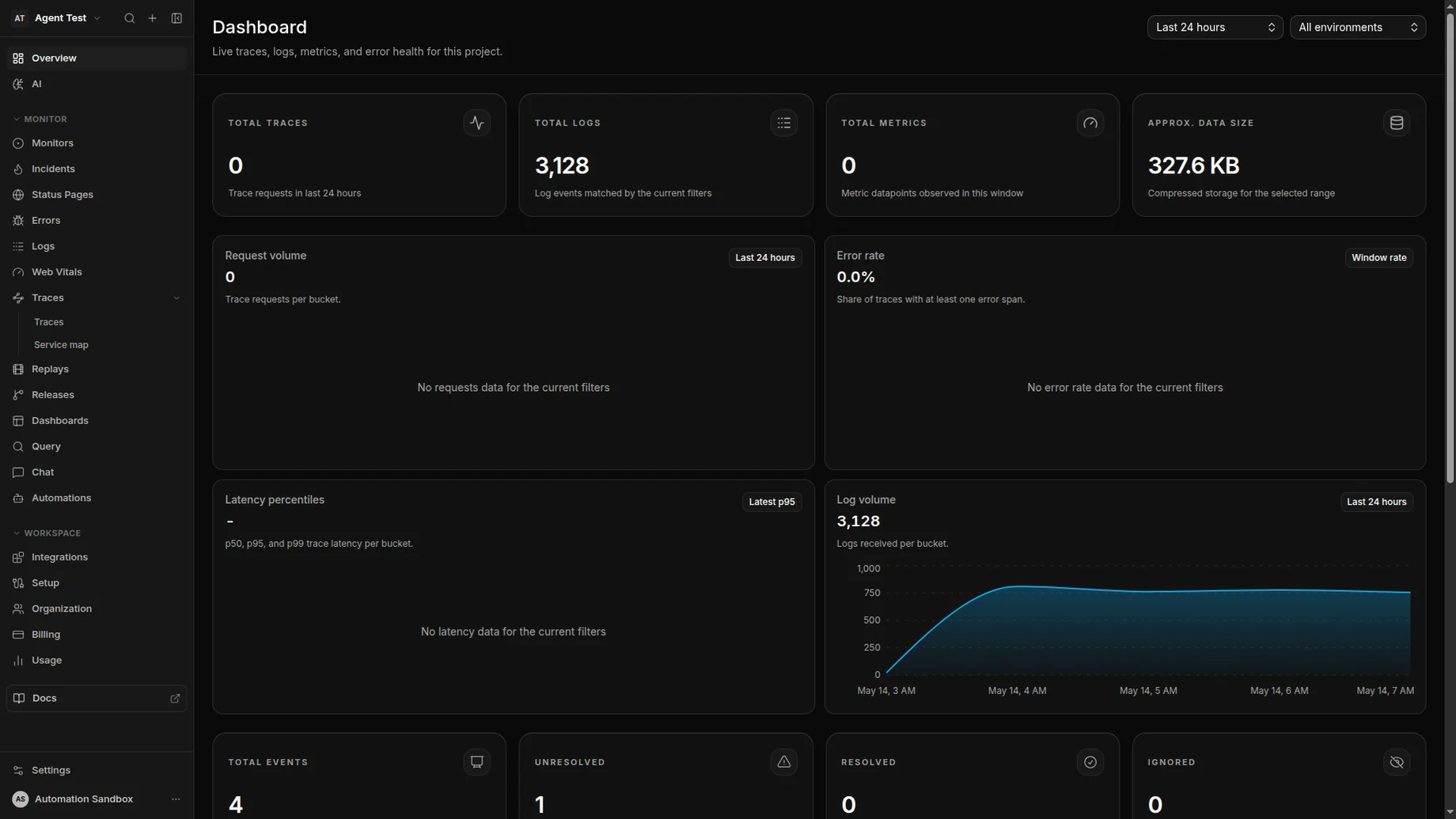 Squasher dashboard with AI triage